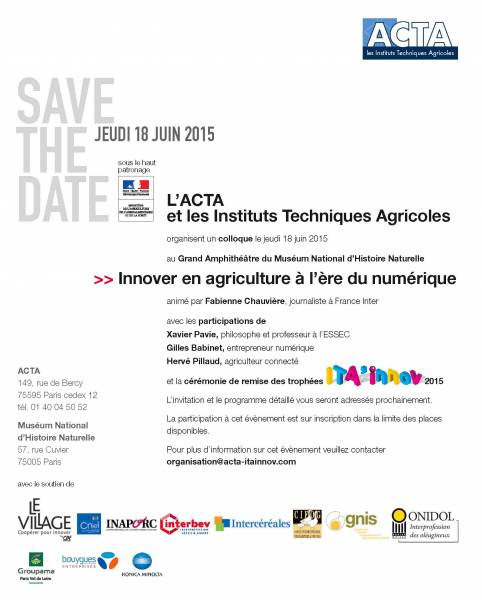 save the date ITA'Innov 2015